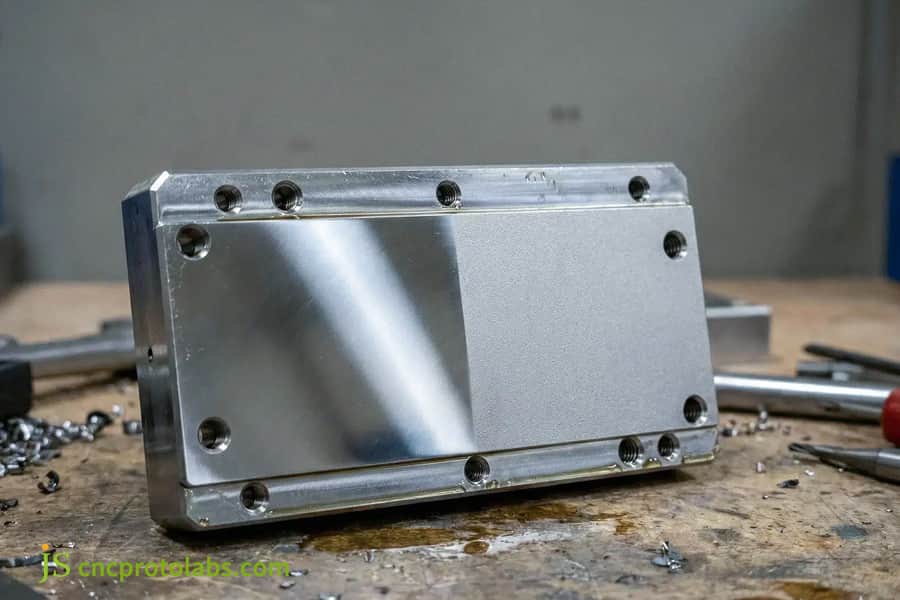 CNC machined aluminum mold draft angles