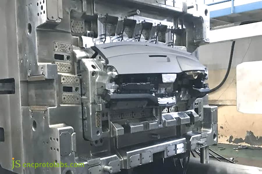 Ejecting an automotive part from a mold