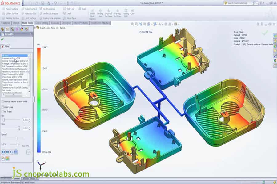 汽车塑料件模流分析