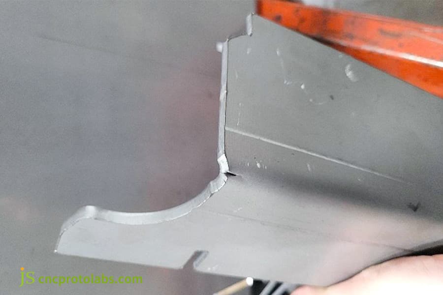 Sheet Metal Bracket DFM cracking bend radius