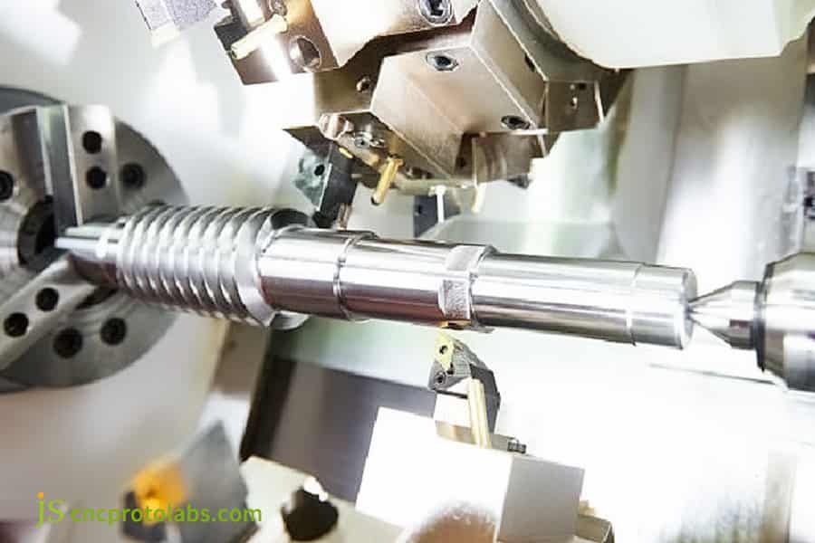Custom​ CNC turning metal shaft for semiconductor.