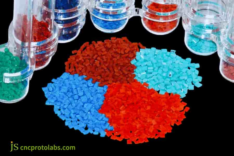 Colored plastics for injection molding