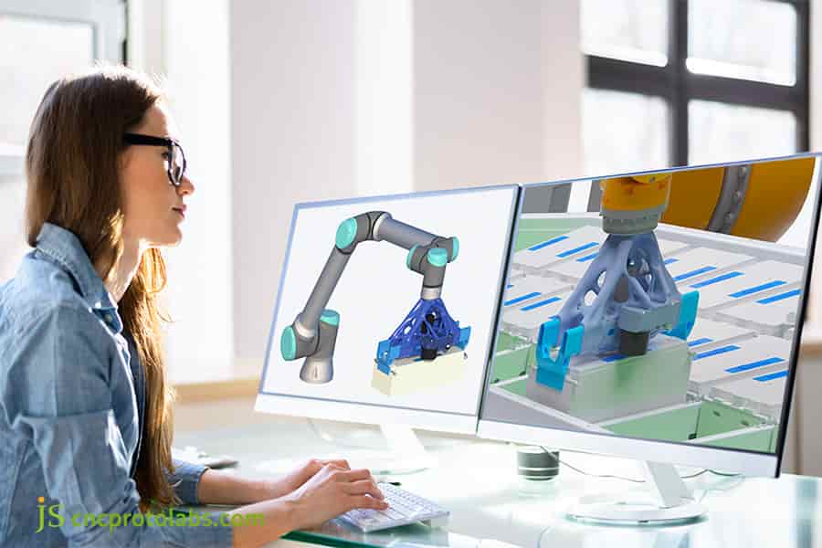 Проектирование деталей для быстрого прототипирования захвата робота.