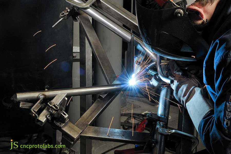 Custom sheet metal fabrication service welding