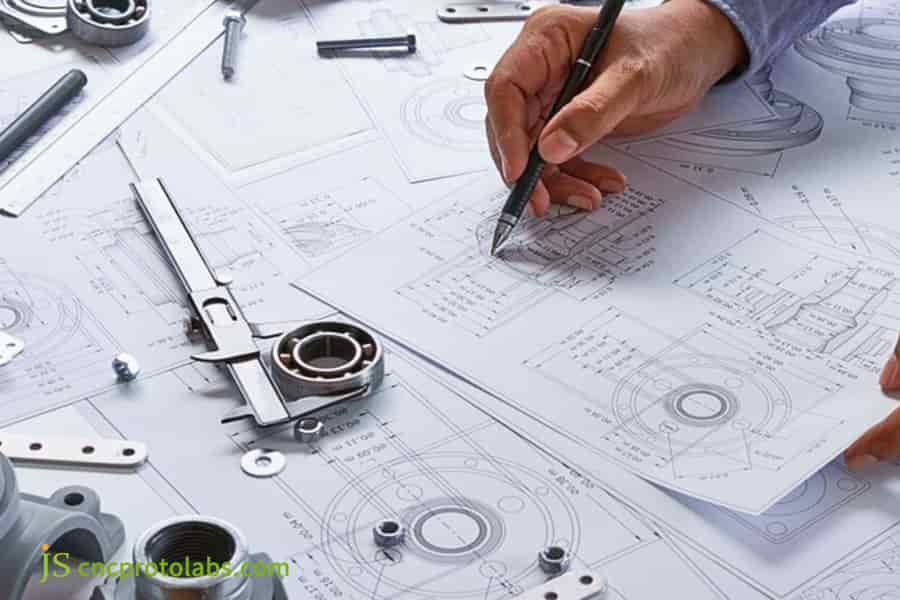 Reviews drawings for custom aluminum machining