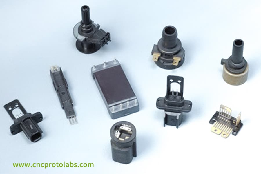 Collection of industrial insert molded components