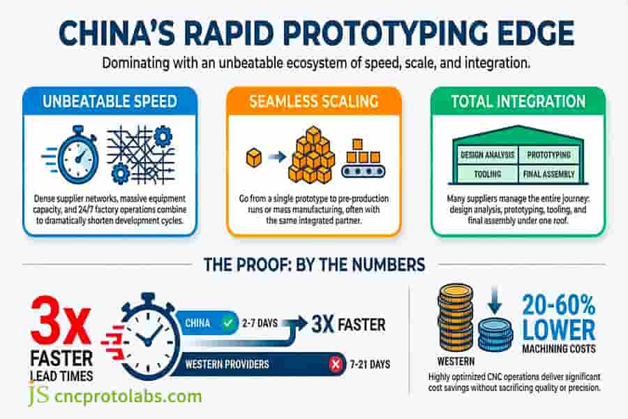 borde de la empresa de creación rápida de prototipos de China