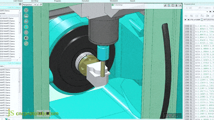 Programação de usinagem CNC de cinco eixos