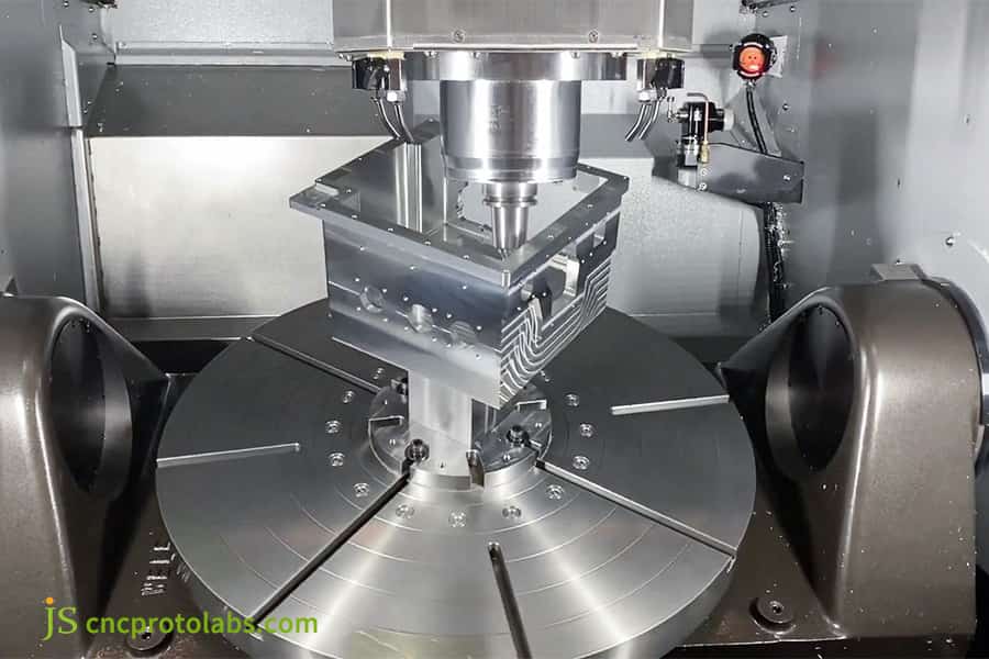 Custom CNC milling of a complex curved rotor