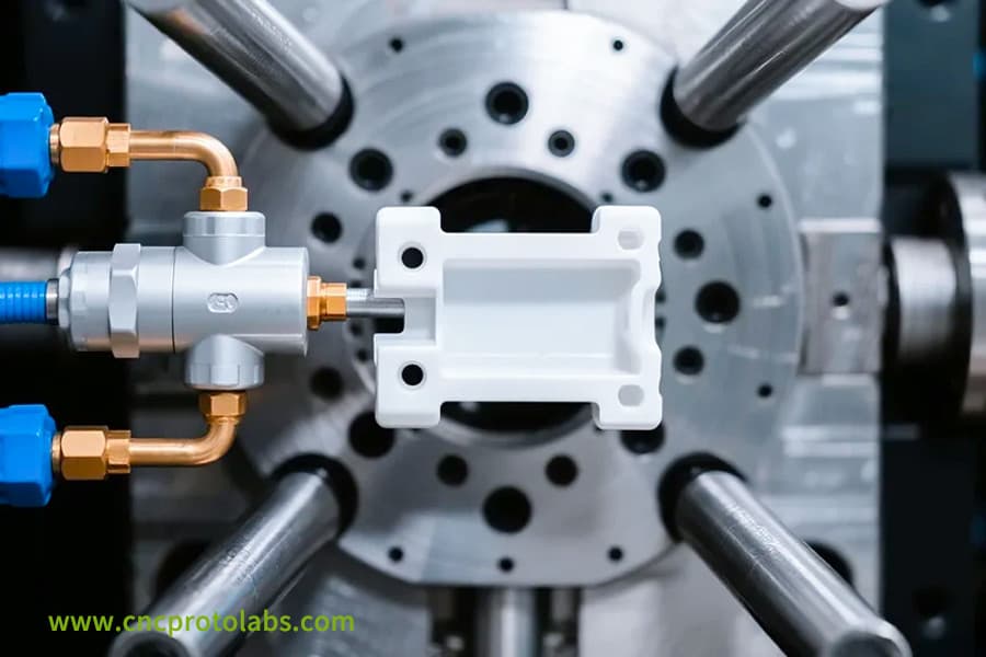 Газовое литье под давлением белой детали