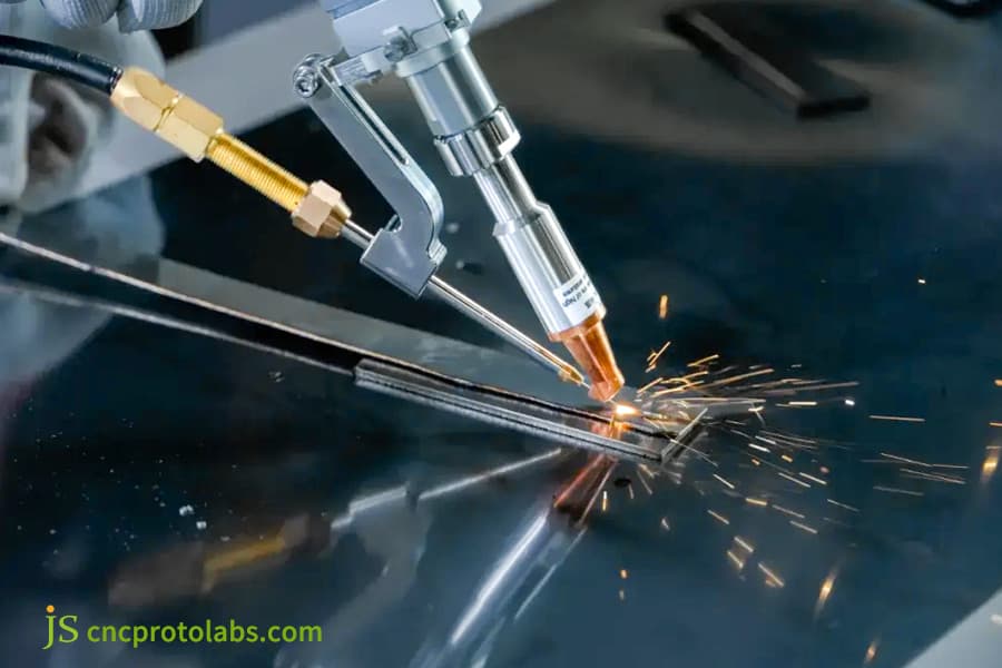 Precision laser welding service​ metal part