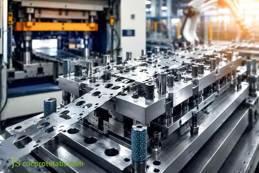 High speed progressive die stamping process