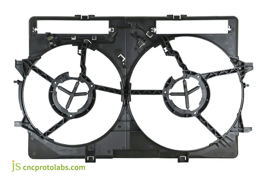 Injection molded components​ solve fan cracking.