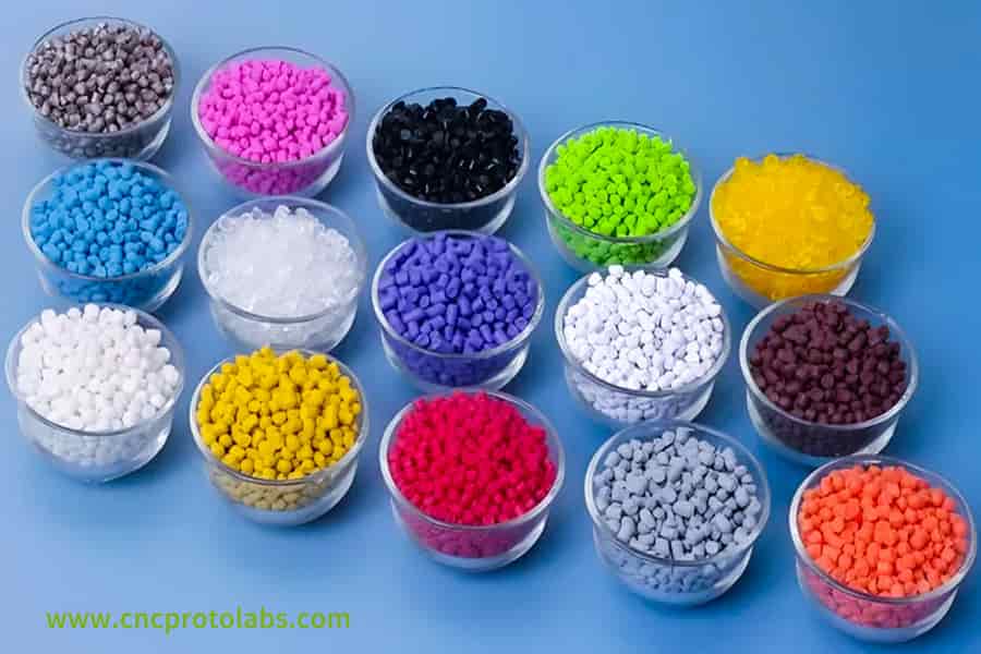 Plastic injection molding​ material pellets.
