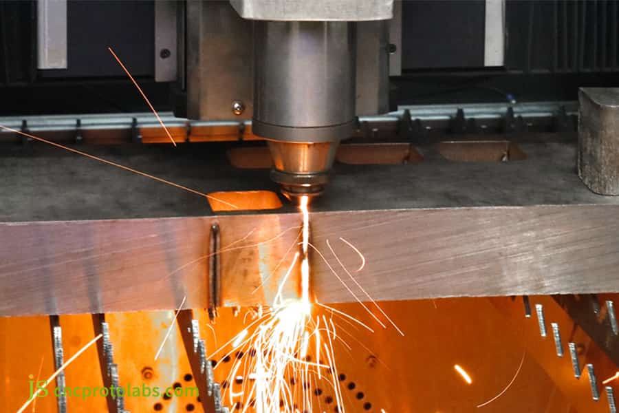 Laser cutting high-precision aluminum sheet metal