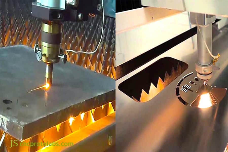 laser cutting metal parts​ thick metal sheets