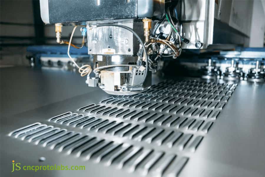 Laser cutting brass metal sheet slots
