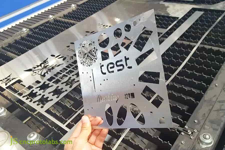 Placa de teste de custo de chapa metálica para corte a laser