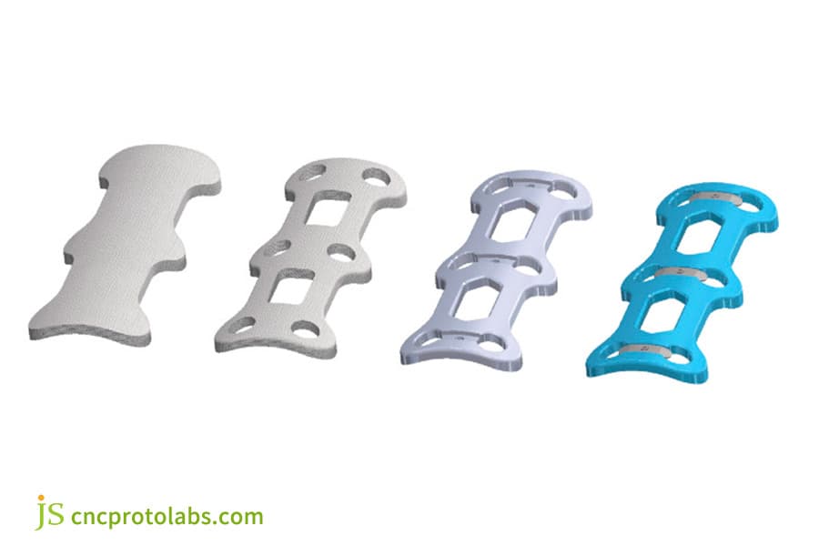 Medical cnc plastic prototype​ iterations.