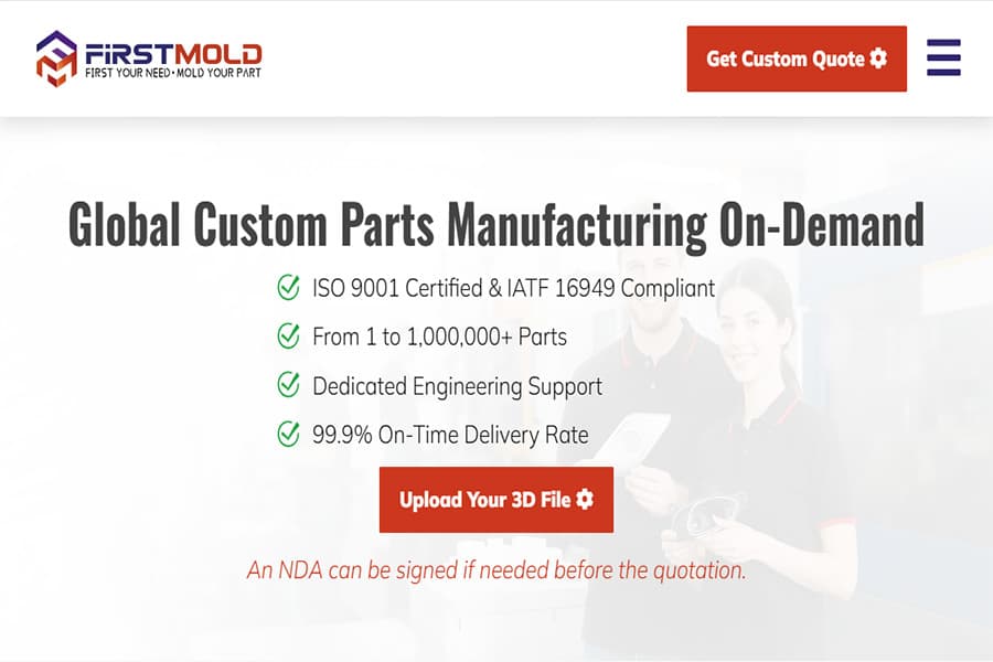 First Mold medical device plastic molding