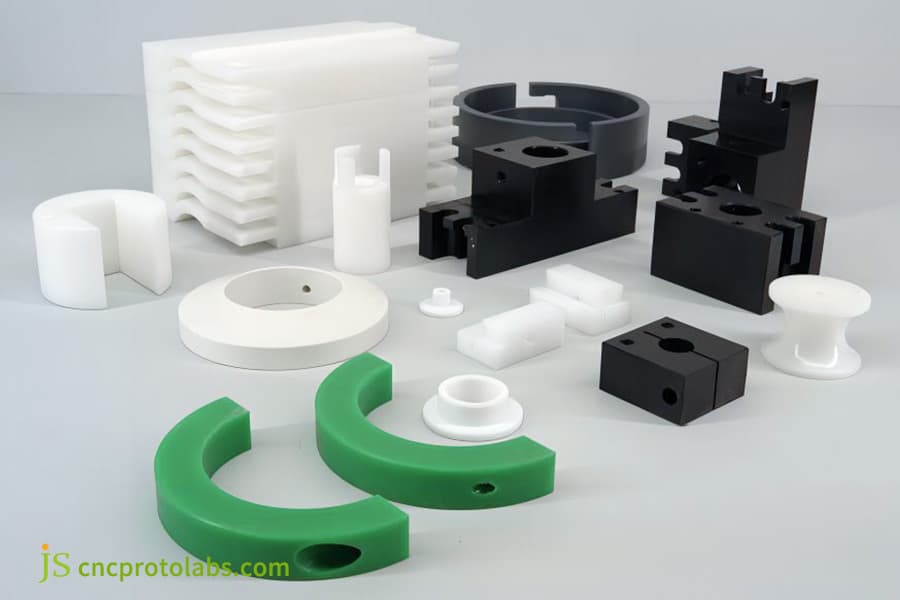 plastic CNC turning create multi-color components