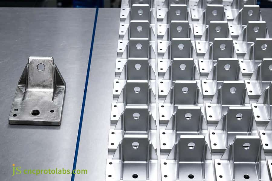 Prototype vs Production sheet metal comparison