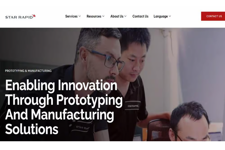 STAR RAPID prototyping solutions homepage
