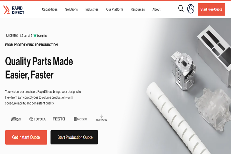 RapidDirect カスタムプラスチック射出成形