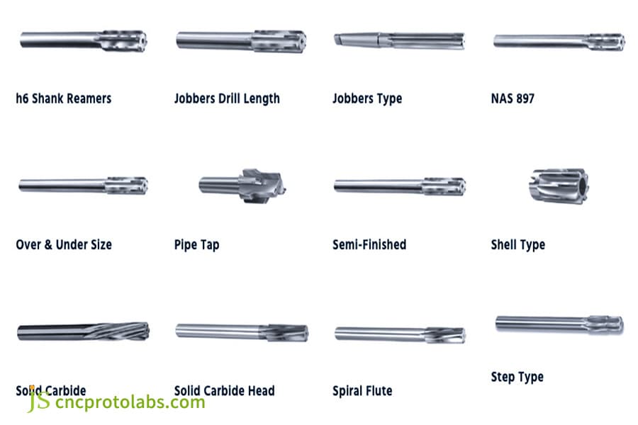 Reamers for custom machined parts