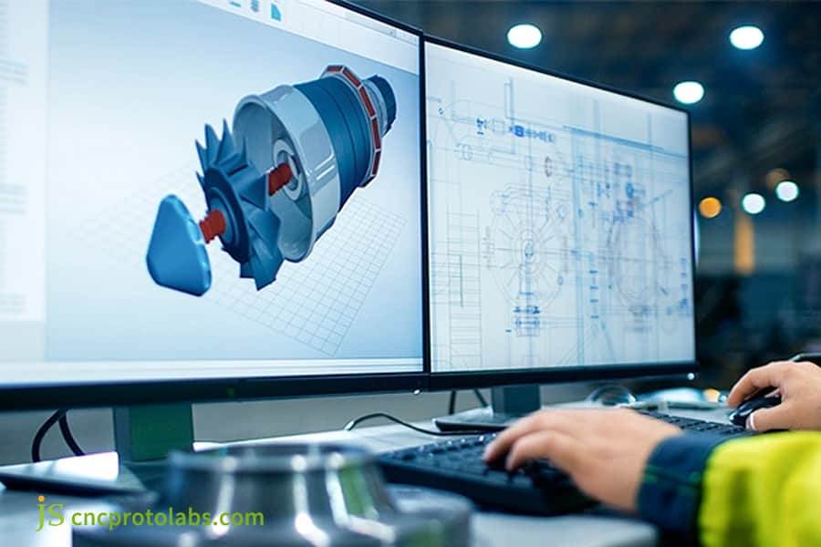 تصميم مفاصل الروبوت المعقدة على الشاشات المزدوجة