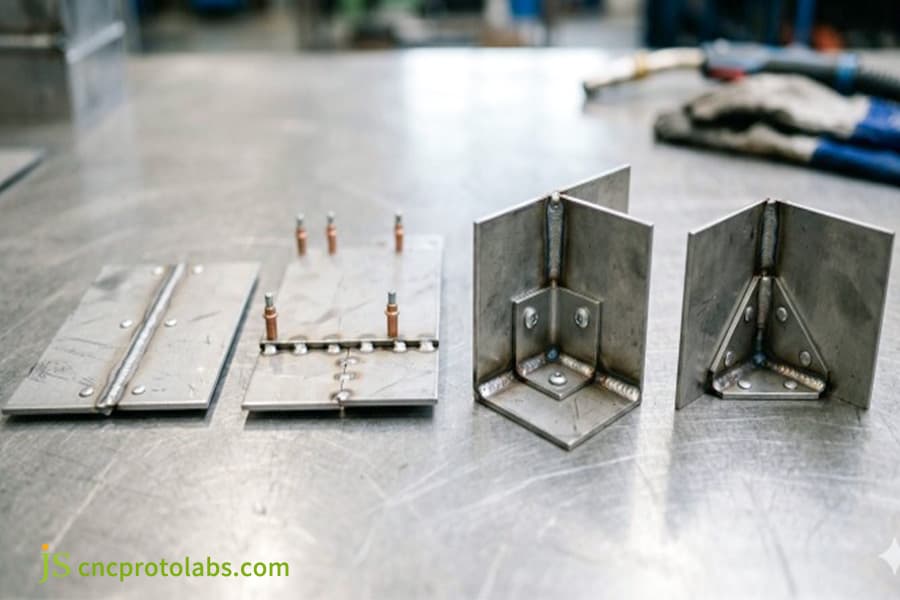 Fastener free self locking tabs assembly