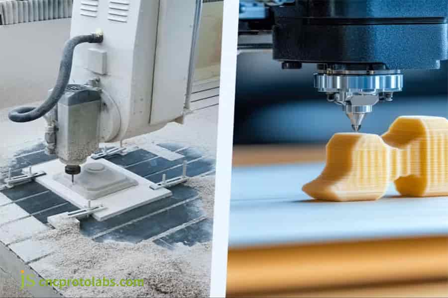 Lavorazione CNC per piccoli lotti vs stampa 3D