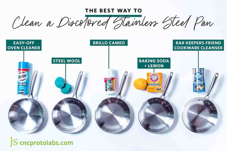 Cleaning 18 10 stainless steel pans