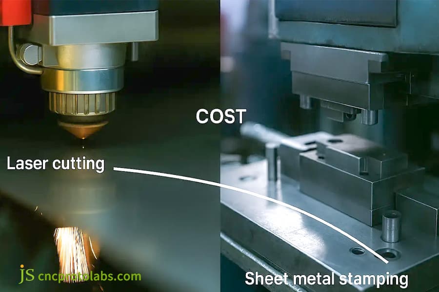 Metal Stamping vs Laser Cutting cost