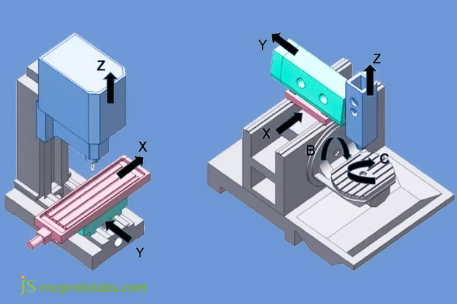 The difference between 5-axis and 3-axis