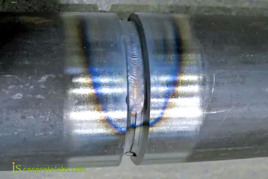 TIG welding​ pipe joint heat affected zone