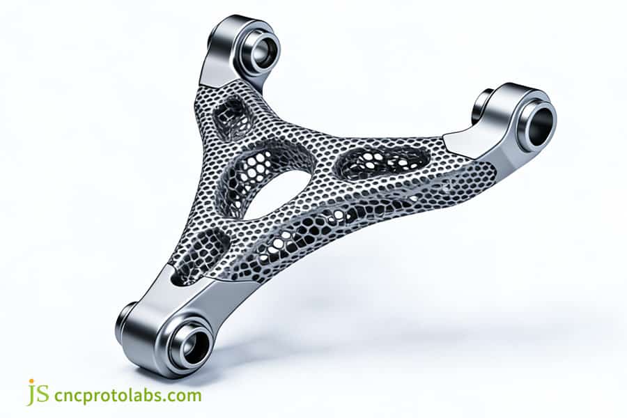 Support en titane personnalisé pour usinage 5 axes. 