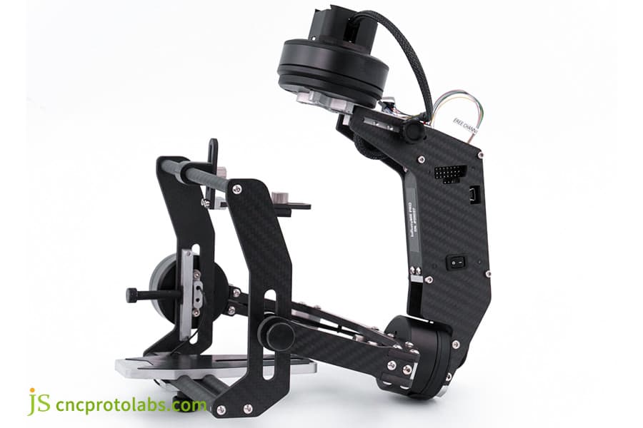 Metal prototype manufacturing​ UAV gimbal part.